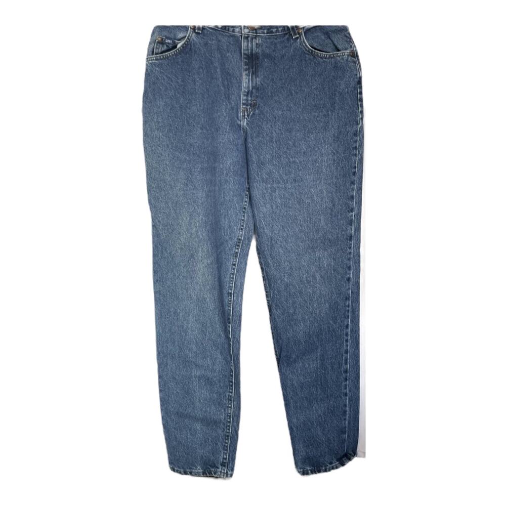 SKU 1597 Lee Women's Blue Jeans Size 18L High Rise 100% Cotton